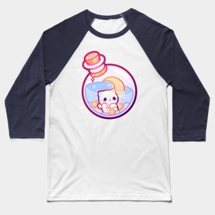 Kitty in Magic Potion Baseball T-Shirt